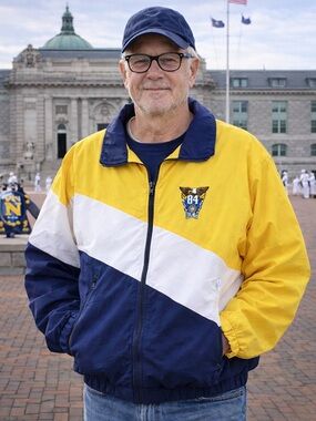 Vintage Dunbrooke USNA Class of 1984 Jacket Mens XL Colorblock Made USA